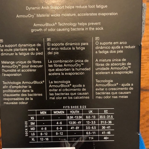 3 Prs. Under Armour "Phenom" Training Crew Socks NWT - Picture 10 of 11